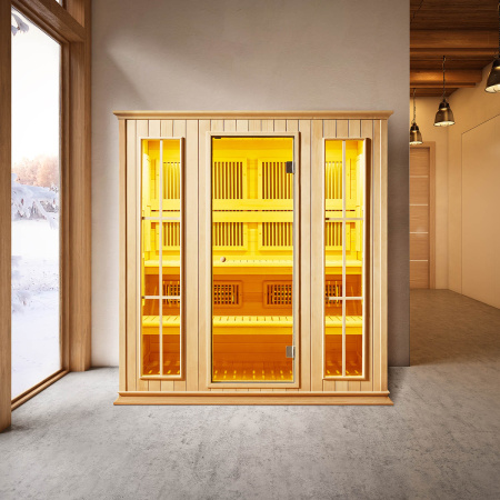 Инфракрасная сауна Mexda WS-1704SR красный кедр 2000*1500*2100